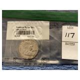 1962D Franklin silver half dollar