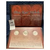 1908 liberty nickel, 1935 buffalo nickel,1945