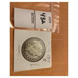 1911 S US barber half dollar