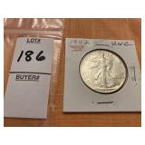 1942 Walking Liberty Half Dollar