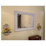 24x18 mirror, two sconces
