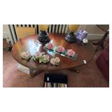 Oval Wooden Coffee Table NO CONTENTS