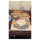 Lot of Slate Welcome Signs