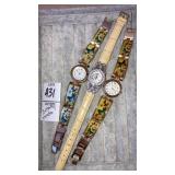 (3) butterfly watches