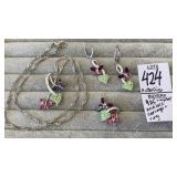 925 sterling & colored crystal butterfly necklace