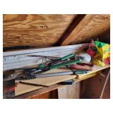 Assortment of garden tools