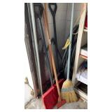 Lot of Shovels and Broom