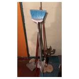 Lot of Mops and Brooms