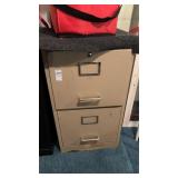 Two Drawer Metal Filing Cabinet