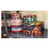 Lot of Metal Tins