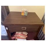 Sewing cabinet, no sewing machine, Singer oil