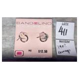 14k? marked tiny hoop earrings