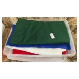 Tote of Felt Fabric and Faux Flowers