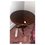 Round Wooden End Table