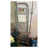 Two Step Ladders One Metal One Wood