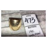 14k wide band ring