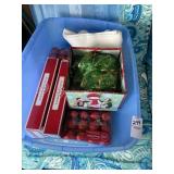 Tote of Christmas decor