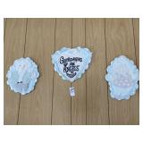 Three piece ceramic wall decor