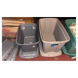 Two Empty Sterilite Totes