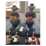 Ma and Pa resin figurines