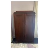 Antique Standing Wooden Wardrobe Closet