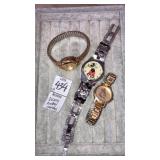 (3) Disney Mickey Mouse watches