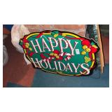 Happy Holidays Light Up Sign