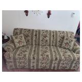 Vintage Emerald Craft floral sofa - 79 inches