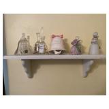 Shelf and various bells