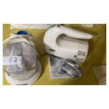 Oster hand mixer and Black and Decker mini