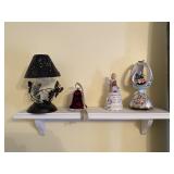 Shelf, bells, light, music box