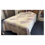 Purple Floral Quilt W Lap Quilts