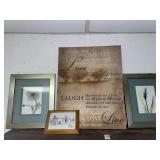 Framed & canvas wall decor