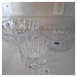 Orrefors Crystal Sweden dish,royal Doulton