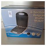 Toastmaster 4 section Belgian waffle maker