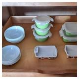 Set of corelle dishes,set of ceramic storage
