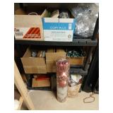 Shelf unit of Christmas decor contents only