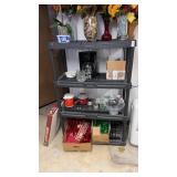 4-Tier Plastic Shelving Unit NO CONTENTS