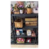 4-Tier Plastic Shelving Unit NO CONTENTS