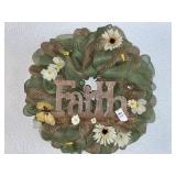 Faith handmade wreath