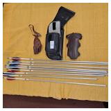 Wing leather ? Quiver, archery arm