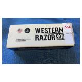 Western Razor Co Razor & 5 Blades NIB