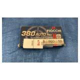 Fiocchi 380auto FMJ, 95gr, 50 count
