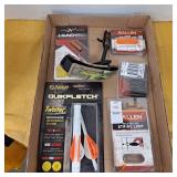 Tru-fire release, launchpad nocks,arrow repair