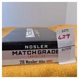 Nosler match grade 28 Nosler 168gr