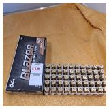 Blazer ammunition 9 mm Luger 115 grain 50 brass