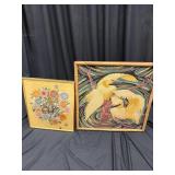 Set of two animal artworks