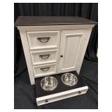 Pet feeder cabinet, donated by Park Home. $1,100