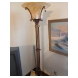 Very nice heavy metal lamp with dimmer control
