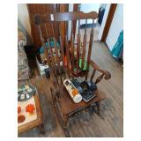 Wooden rocker no contents